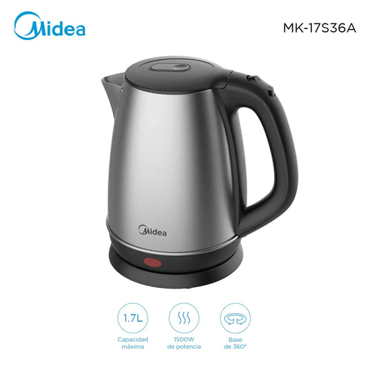 Jarra eléctrica Midea 1.7 litros inox